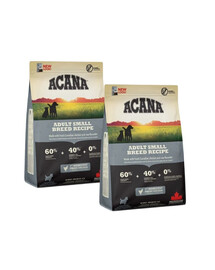 ACANA Adult Small Breed Dog 2x2 kg bezobilné krmivo pro dospělé psy
