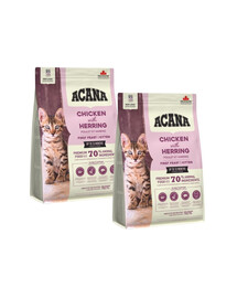 ACANA First Feast Cat 2x1,8 kg Granule pro koťata s kuřetem z volného výběhu