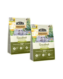 ACANA Grasslands Cat 2x1,8 kg s drůbeží, rybami a vejci