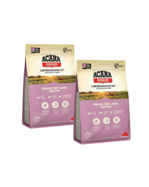 ACANA Grass-Fed Lamb Jehněčí maso 2x2 kg monobílkovinné krmivo pro dospělé psy