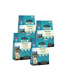 ACANA Wild Coast 4x2 kg kompletní krmivo bez obilovin a lepku pro psy všech věkových kategorií a plemen
