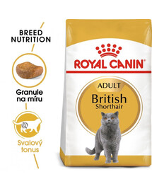 ROYAL CANIN British shorthair 34 4x2 kg Krmivo pro dospělé kočky, starší 12 měsíců, plemene Britská krátkosrstá