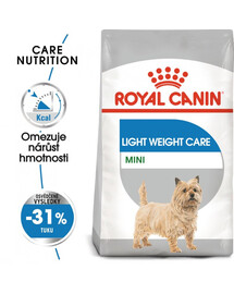 ROYAL CANIN CCN Mini Light Weight Care suché krmivo pro dospělé psy malých plemen se sklonem k nadváze 2x1 kg