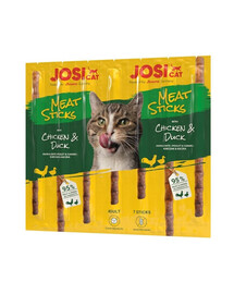 JOSERA JosiCat Meat Sticks Kuřecí a kachní tyčinky pro kočky 48x35g