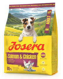 JOSERA Mini Adult Salmon and Chicken 6x900g bezlepkové krmivo s omáčkou pro psy malých plemen