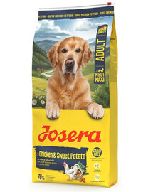 JOSERA Chicken with Sweet Potato Adult 2x12,5kg bezobilné krmivo pro střední a velká plemena