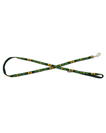 BARRY KING Vodítko pro psa s etnickým vzorem 10mm/120cm zelené