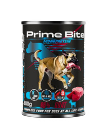 GAME DOG Prime Bite Mokré krmivo s kozím masem a červenou řepou 400 g pro psy všech věkových kategorií