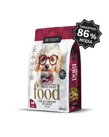 DR MALOU Lyofilizované krmivo Kachna s dýní 500g granule pro psy