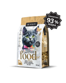 DR MALOU Kitten Liofilizované granule s kuřecím s kozím mlékem a žloutkem 500g pro koťata