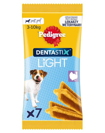 PEDIGREE Dentastix Light Dental Chews S 7 ks dentální pamlsky pro psy malých plemen