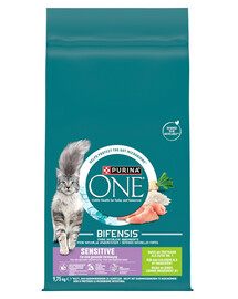 PURINA ONE Bifensis Sensitive Cat Turkey and Rice 9,75 kg krůta a rýže granule pro kočky s citlivým zažíváním
