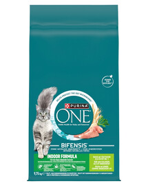 PURINA ONE Bifensis Indoor Formula Cat Turkey and Wheat 9,75 kg krůta a pšenice, krmivo pro kočky pobývající doma