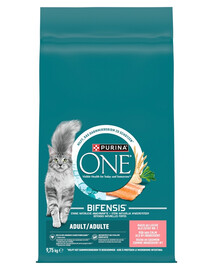 PURINA ONE Bifensis Adult Cat Salmon and Wheat 9,75 kg losos a pšenice granule pro kočky