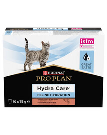 PURINA PRO PLAN Hydra Care Feline Hydration Doplňkové hydratační krmivo pro kočky s lososem 10x75g