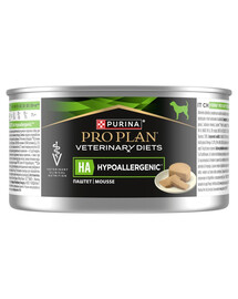PURINA PRO PLAN Veterinary Diets Canine HA Hypoallergenic 195g pro potravinové intolerance, mokré krmivo pro dospělé psy a štěňata