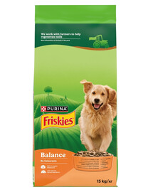 FRISKIES Balance Chicken, Beef and Vegetables 10+5kg směs kuřete a hovězího masa se zeleninou granule pro psy