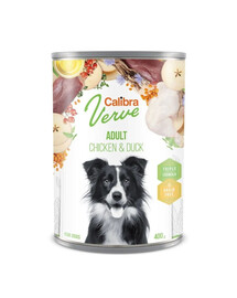 CALIBRA Dog Verve GF Adult Chicken & Duck 400 g bezobilná konzerva s kuřetem a kachnou pro psy