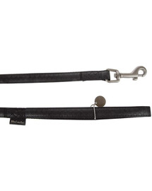 Smycz mac leather 15 mm / 1.2 m czarny