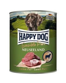 HAPPY DOG Sensible Pure Novozélandské jehněčí 800g mokré krmivo pro psy