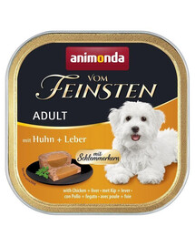 ANIMONDA Vom Feinsten Gourmet centre Adult s kuřetem a játry 150g paštika pro psy