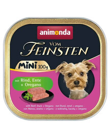 ANIMONDA Vom Feinsten Mini s hovězím masem, kachnou a oreganem 100g paštika pro psy malých plemen