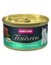 ANIMONDA Vom Feinsten Mousse s kuřetem a tuňákem 85g konzerva pro kočky