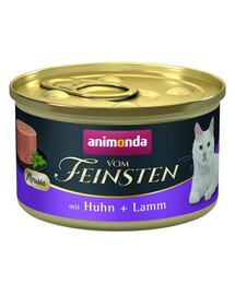 ANIMONDA Vom Feinsten Mousse s kuřetem a jehněčím 85g paštika pro kočky