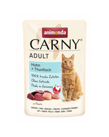 ANIMONDA Carny Adult Pouch kuře a tuňák 85g mokré krmivo pro kočky