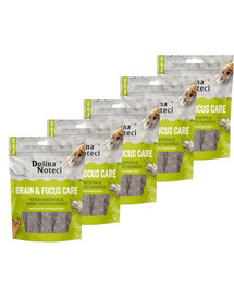 DOLINA NOTECI Smart Chews Brain & Focus Care 5x100g podpora kognitivních funkcí, sušené pamlsky pro psy