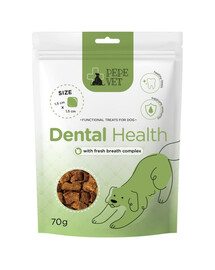 PAKA ZWIERZAKA PEPE Vet Funkční pamlsky Dental Health 70g pamlsky pro zdravé zuby pro psy