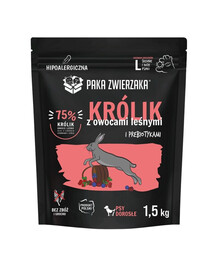 PAKA ZWIERZAKA Králík s lesními plody L 1,5 kg granule pro velké psy