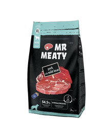 MR MEATY Dog Pork with Wild Boar XL 3 kg vepřové maso s divočákem, krmivo pro psy