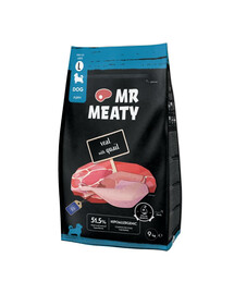 MR MEATY Puppies Veal with Quail L 9 kg telecí s masem křepelky granule pro štěňata