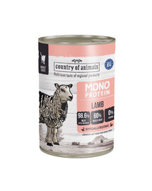 COUNTRY OF ANIMALS Cat Monoprotein Lamb 400g jehněčí, krmivo pro kočky