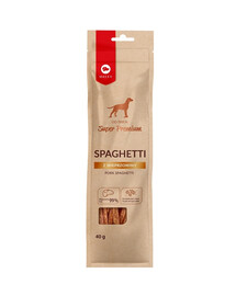 Super Premium Spagetti z wieprzowiną przysmak dla psa 40 g