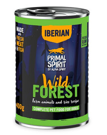 Primal Spirit Dog Iberian Wild Forest pro psy 400 g