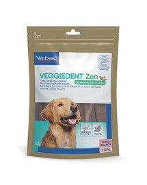 VIRBAC VeggieDent Zen L Zubní a antistresové pamlsky pro velké psy (nad 30 kg), 15 ks