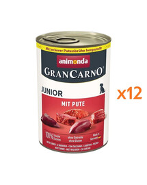 ANIMONDA GranCarno Junior vepřové a krůtí pro štěňata 12x800 g