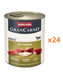 ANIMONDA Grancarno Adult s dršťkami 24x800g s dršťkami pro dospělé psy