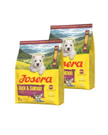 JOSERA Duck and Salmon Junior Mini 2x900g pro správný vývoj štěňat malých plemen