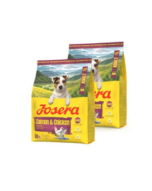 JOSERA Mini Adult Salmon and Chicken 2x900g bezlepkové krmivo s omáčkou pro psy malých plemen