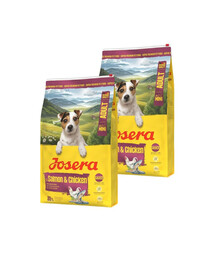 JOSERA Mini Adult Losos a kuře 2x10kg bezlepkové krmivo s omáčkou pro psy malých plemen