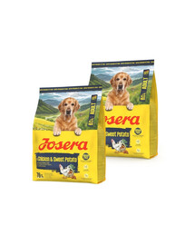 JOSERA Adult kuře a sladké brambory 2x900g bezobilné krmivo pro aktivní psy