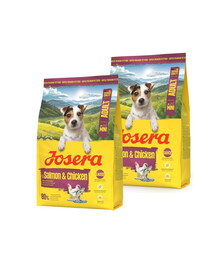 JOSERA Mini Adult Salmon and Chicken 2x3kg bezlepkové krmivo s omáčkou pro psy malých plemen