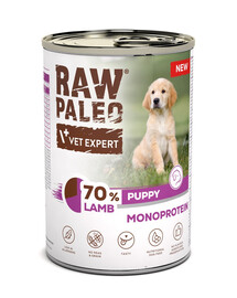RAW PALEO Monoprotein Lamb Puppy 400g jehněčí konzerva pro štěňata