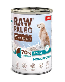 RAW PALEO Monoprotein Kangaroo Adult 400g s klokaním masem, mokré krmivo pro psy