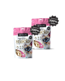 DR MALOU Masové kostky 100% lyofilizovaného kuřecího masa 50g pamlsky pro kočky