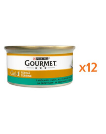 GOURMET Gold králičí paštika pro kočky 12x85 g