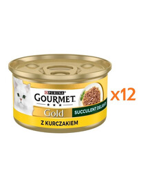 GOURMET Gold Adult Succulent Delights s kuřetem 12x85g